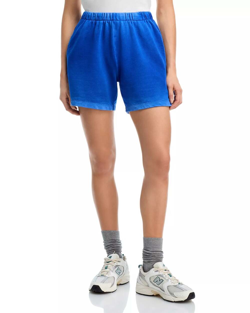 Cotton Citizen Women Vintage Cobalt Blue Terry Knit Roma Athletics Shorts Size S